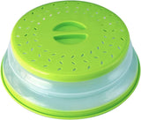 10.5" Microwave Safe Dish Food Plastic Plate Lid Cover Splatter With Steam Vents