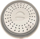 10.5" Microwave Safe Dish Food Plastic Plate Lid Cover Splatter With Steam Vents
