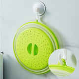 10.5" Microwave Safe Dish Food Plastic Plate Lid Cover Splatter With Steam Vents