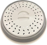10.5" Microwave Safe Dish Food Plastic Plate Lid Cover Splatter With Steam Vents