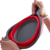Collapsible Colander kitchen sink strainer Silicone Kitchen Strainer Set of 2