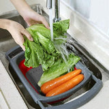 Collapsible Colander Set - Over the Sink Colander - Strainer with Handle
