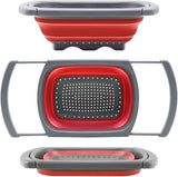 Collapsible Colander Set - Over the Sink Colander - Strainer with Handle