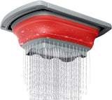 Collapsible Colander Set - Over the Sink Colander - Strainer with Handle