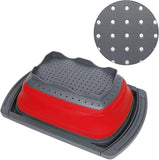 Collapsible Colander Set - Over the Sink Colander - Strainer with Handle