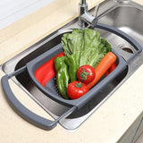Collapsible Colander Set - Over the Sink Colander - Strainer with Handle