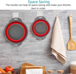 Collapsible Colander kitchen sink strainer Silicone Kitchen Strainer Set of 2