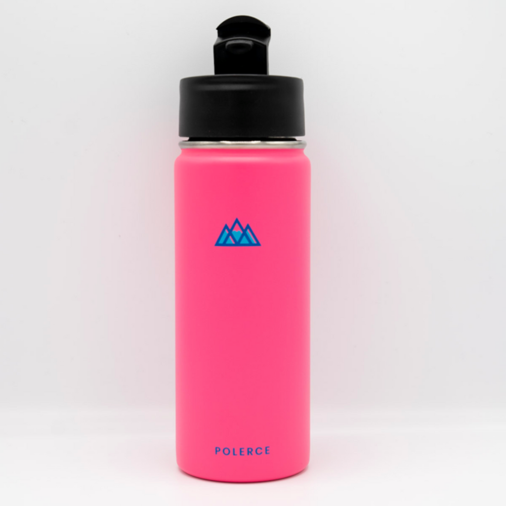 Smart Water Bottle Insulated Water Bottle Coffee Bottle Travel Coffee Mug Flasks for Hot and and Cold Drinks 16.9 oz/500ml (Gradient Pink))