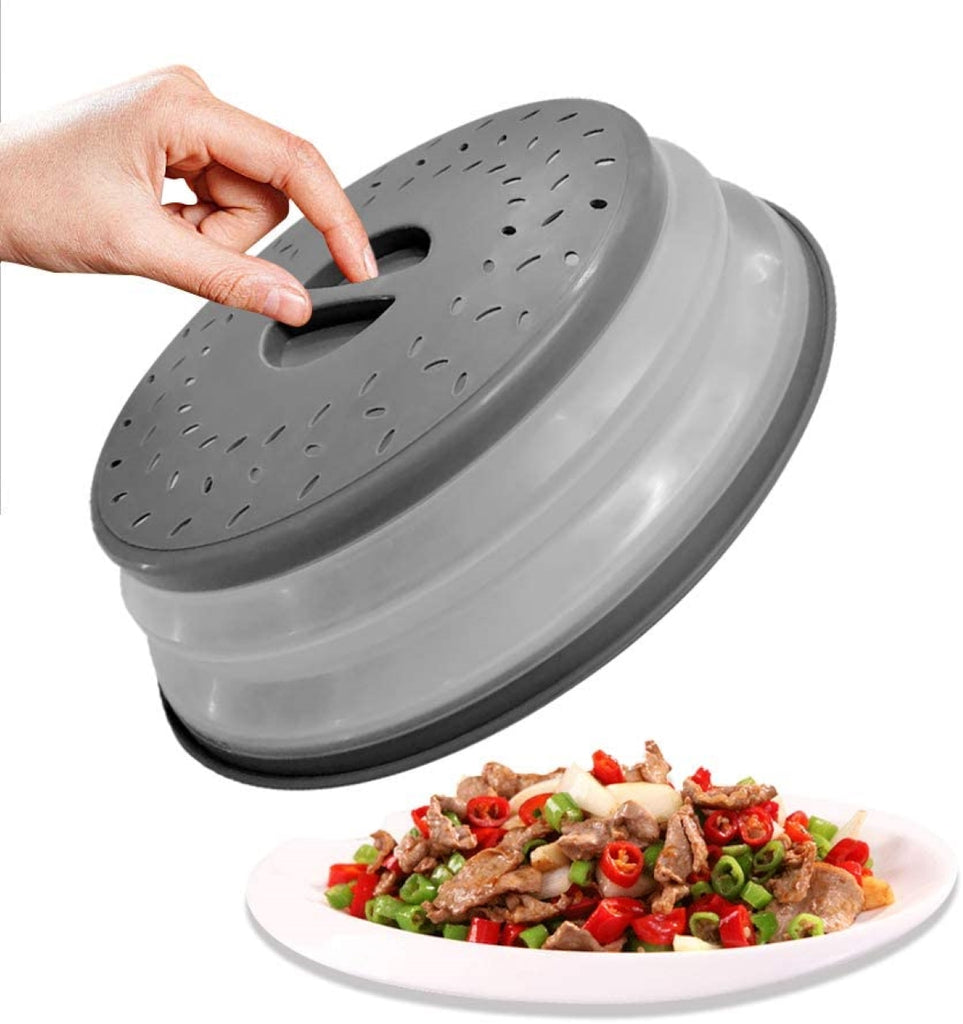 1 Pcs Microwave Cover For Food Collapsible Microwave Plate Cover With  Hanging Hole 8.3 Inch