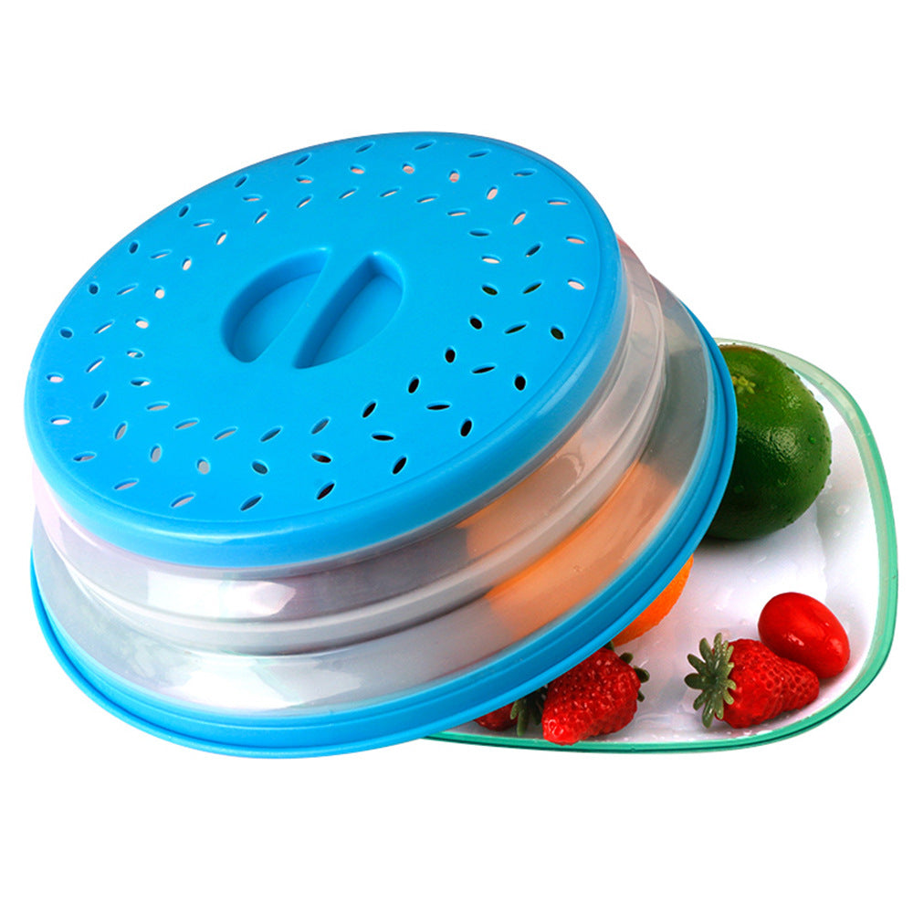 Microwave Splatter Cover, Collapsible Microwave Splatter Cover For Food, Microwave  Cover, Fruit Vegetables Colander, Plastic Microwave Cover, Microwave Plate  Cover Lid, Plate Cover For Bowls Plates Pans Tray, Kitchen Tools, Dorm  Essential 
